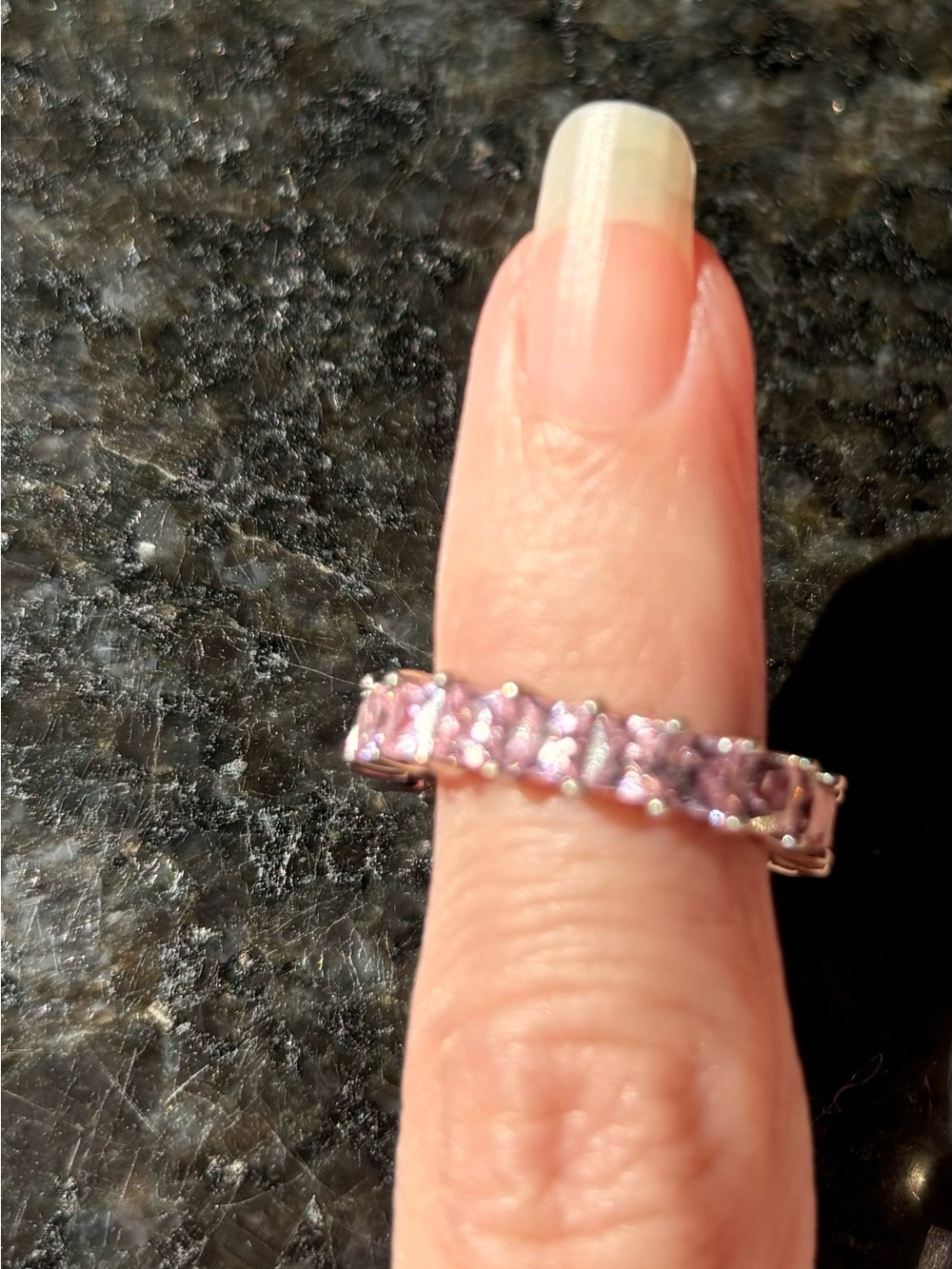 Pink Cubic Zirconia Eternity Band - Women Jewelry